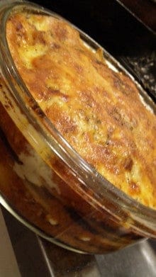 茄子とじゃがいものトマトグラタン(ミルフィーユっぽい仕立て)