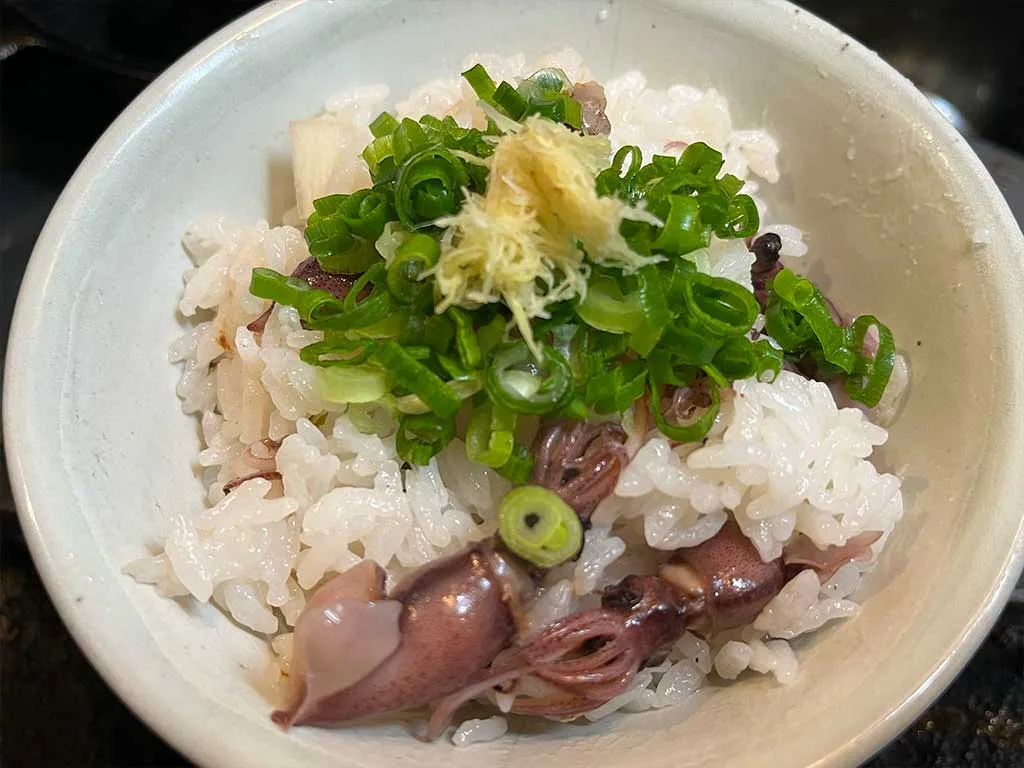 ホタルイカごはん