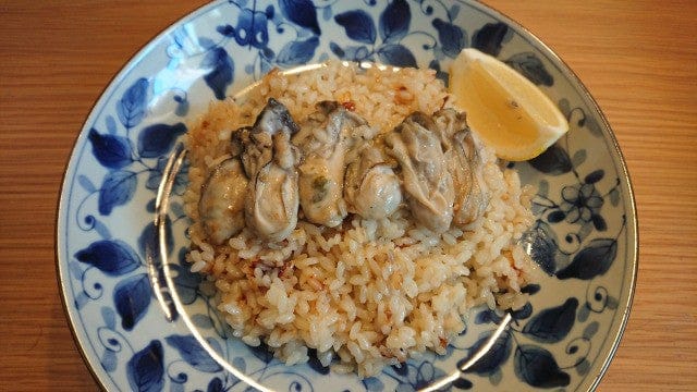 野郎飯流・シンプルな牡蠣ピラフ