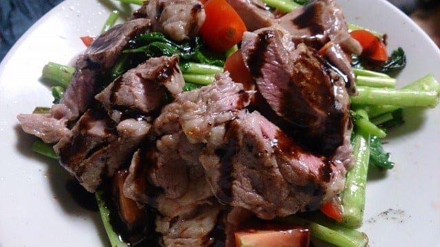 野郎飯流・春菊ラムサラダ