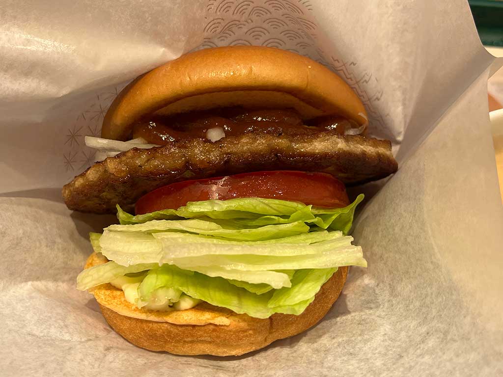 モスバーガーの新とびきりトマト&レタス ~和風ジンジャーソース~