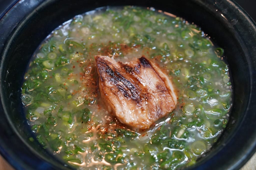 葱レモン塩だれの魚焼肉