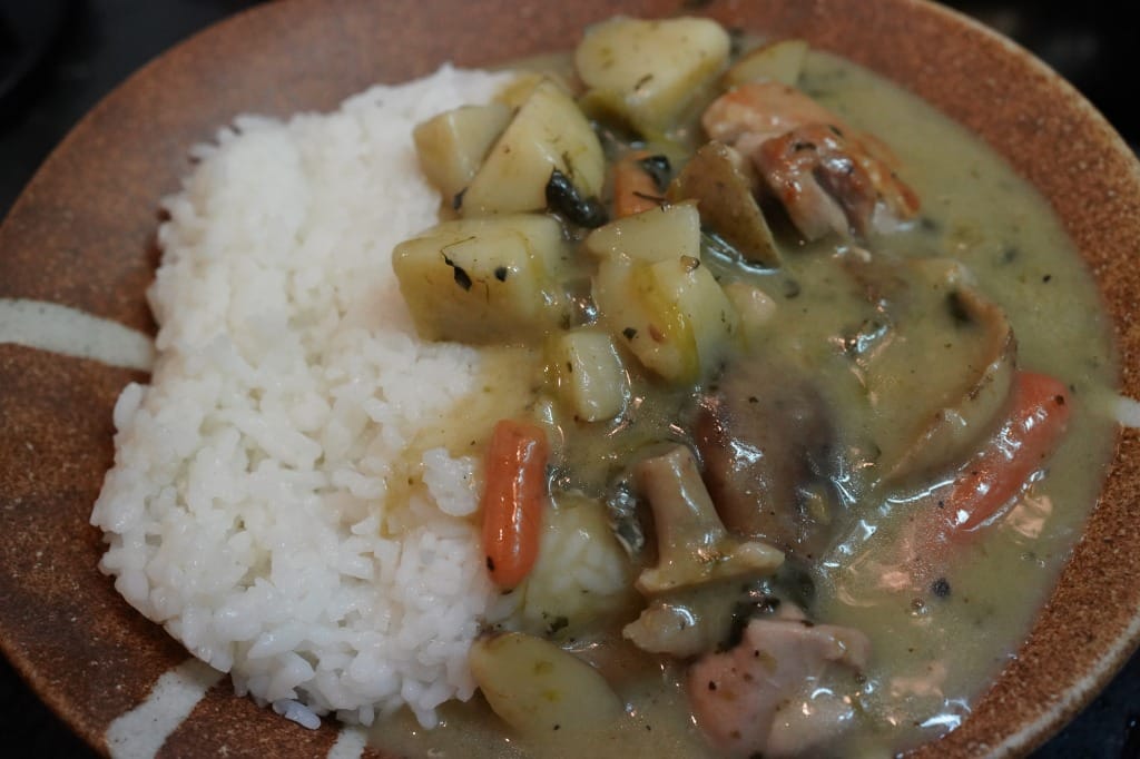 クリームシチューライス