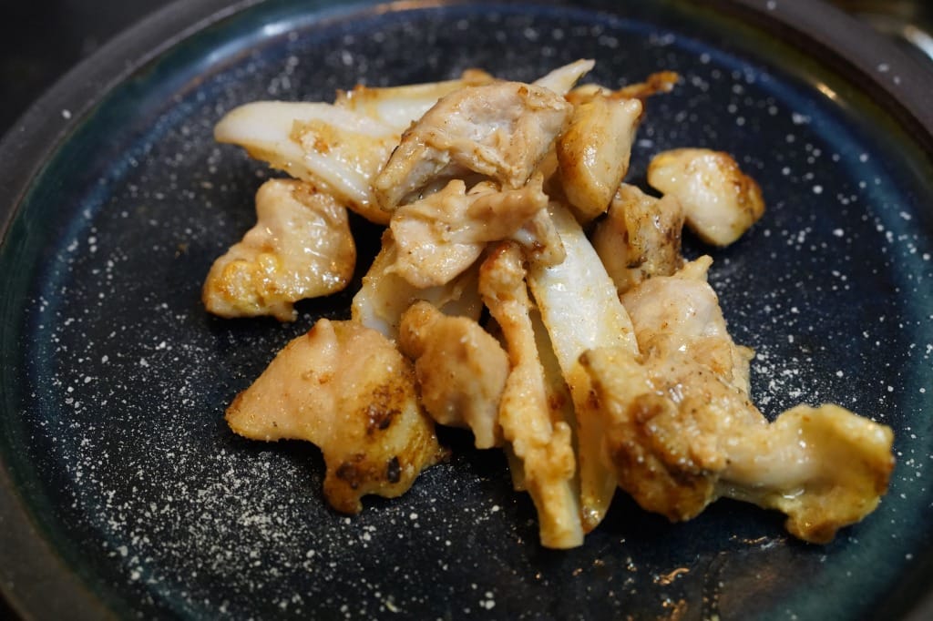 鶏ハラミ・ぼんじり・やげん軟骨のごちゃ混ぜ焼き（塩）