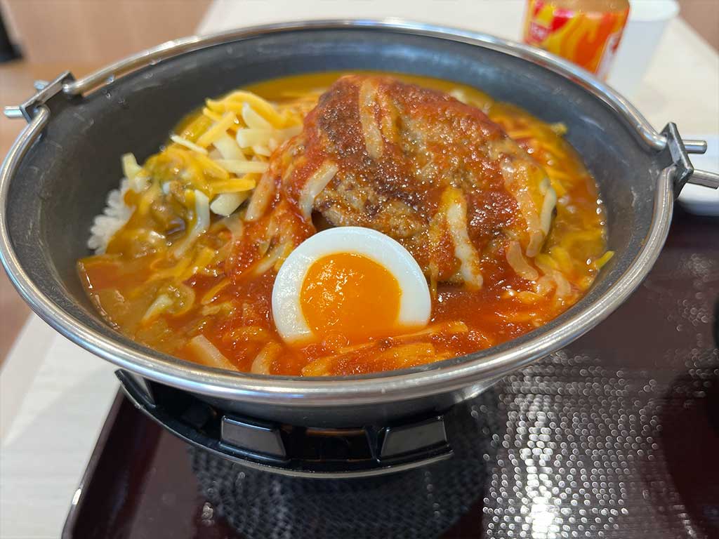 商品名これで合ってる？すき家、灼熱の焼きハンバーグカレー