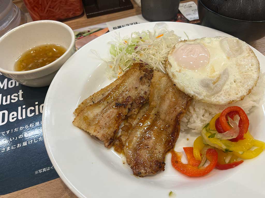 松屋のベトナムの味、コムタム風ポークライス