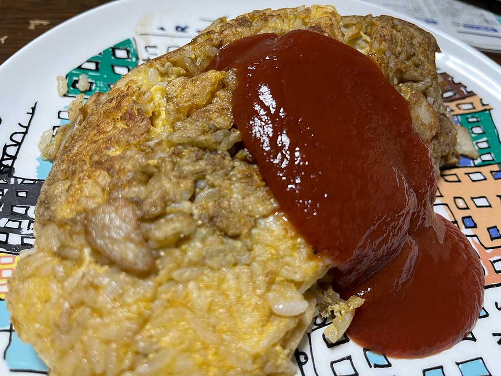 全部混ぜて焼くだけのオムライス