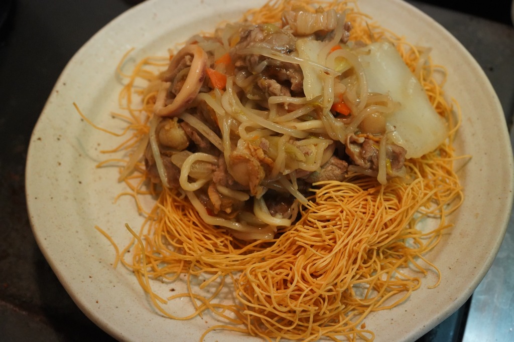 ご家庭で簡単に作る、長崎皿うどん