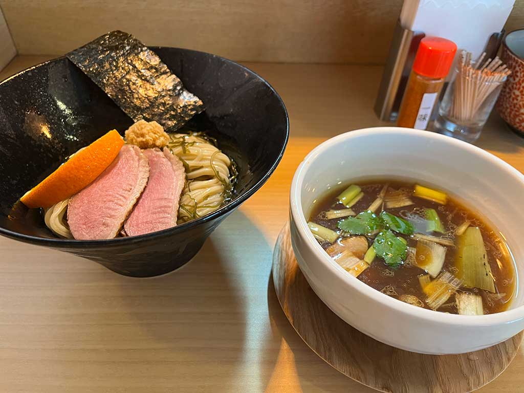 池袋西口・麺堂にしき、鴨だし昆布水つけ麺