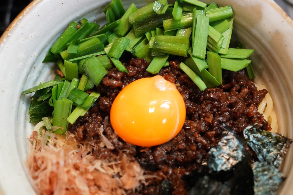 カラヒグ麺で作る台湾まぜそば
