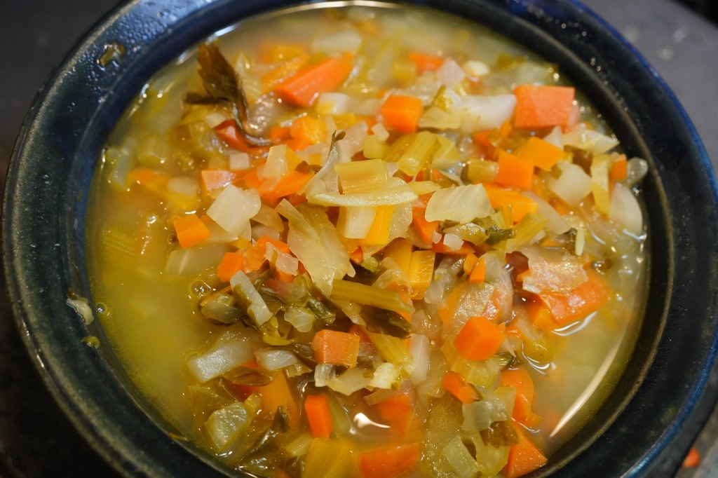 野菜350G以上摂取できるスープで食べるカラヒグ麺